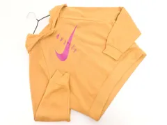 NIKE ナイキ 裏起毛 ショート丈 プルオーバー パーカー sizeM/ベージュ ◇■ レディース