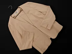 NATURAL BEAUTY BASIC ナチュラルビューティーベーシック ノーカラー ジャケット sizeL/ライトベージュ ◇■ レディース