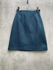 美品 NATURAL BEAUTY BASIC ナチュラルビューティーベーシック 台形 ミニ スカート sizeS/グリーン系 ◇■レディース