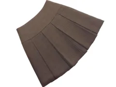 LOWRYS FARM ローリーズファーム チェック Aライン 台形 スカート sizeF/ブラウン ◇■ レディース