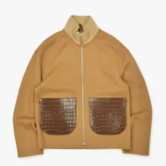 極美品　LOEWEロエベ レザー本革　ジャケット ノーカラー　ベージュ　ブルゾン 2026年最新】ロエベ レザー ジャケットの人気アイテム - メルカリ