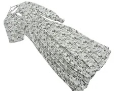 tocco closet トッコクローゼット 花柄 プリーツ ワンピース sizeM/グレー ◇■ レディース