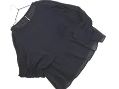 LEPSIM レプシィムローリーズファーム ベルスリーブ シアー シャツ sizeL/紺 ◇■ レディース