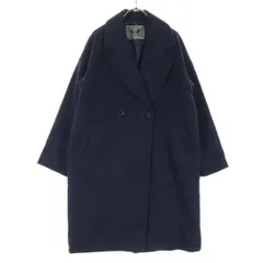 AS KNOW AS de base アズノゥアズ ドゥバズ ダブルボタン コート FREE ネイビー レディース 古着