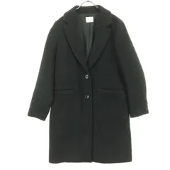 LOWRYS FARM ローリーズファーム 起毛 シングルボタン チェスターコート M ブラック レディース 古着