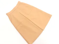 NATURAL BEAUTY BASIC ナチュラルビューティーベーシック タック スカート sizeS/ベージュ ◇■ レディース
