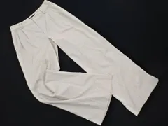 green label relaxing グリーンレーベルリラクシング ユナイテッドアローズ ウール混 チェック ワイド パンツ size38/ライトグレー ◇■ レディース