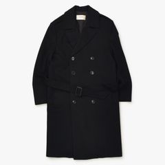 美品】セリーヌ ロングコート カシミヤ100％ レザーベルト 女優襟 