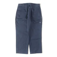 SEQUEL シークエル パンツ ネイビー 紺 サイズ:M | WEEKEND限定 ワイドテーパード ワーク チノパンツ (CHINO PANTS TYPE-XF) | ボトムス ズボン【メンズ】【中古】