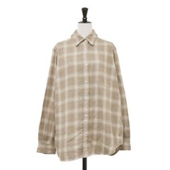 ANCELLM】BOW-TIE CHECK SHIRT(CREAM) - メルカリ