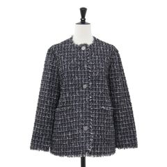 theory luxe 25SS 完売 ノーカラー ツイードジャケット - メルカリ