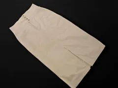 nano universe ナノユニバース スリット タイト ロング スカート size38/アイボリー ■■ レディース