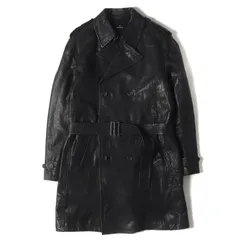 PS Paul Smith ピーエスポールスミス コート ブラック 黒 サイズ:M | ラムレザー トレンチコート | アウター ジャケット 上着【メンズ】【中古】