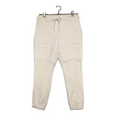 中古 メンズ アディダスゴルフ adidas GOLF ジョガーパンツ 88cm 白 ホワイト 中綿 裏起毛