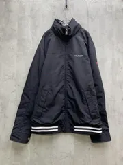 TOMMY HILFIGER トミーヒルフィガー ロゴナイロンブルゾン/ REGATTA JACKET sizeL/G/黒 ◆■メンズ
