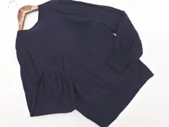 Rope Picnic ロペピクニック バックリボン ニット セーター size38/紺 ◇■ レディース