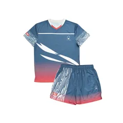 【the egg】タンジェンタル Tangential ブルー レッド 上下セット メンズ レディース