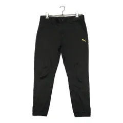 中古 メンズ プーマ PUMA ジョガーパンツ L 黒 ブラック 春秋冬 裾ファスナー