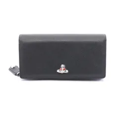 ヴィヴィアンウエストウッド Vivienne Westwood 二つ折り長財布 51060025L0040N402 ブラック サフィアーノレザー 二つ折り長財布 レディース 新品