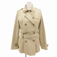 ナチュラルビューティーベーシック NATURAL BEAUTY BASIC トレンチコート ジャケット ダブル ライナー付 ショート M ベージュ /FF ■MET1
