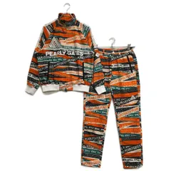 中古 レディース パーリーゲイツ PEARLY GATES セットアップ 0(S) 総柄 オレンジ系 2024年モデル