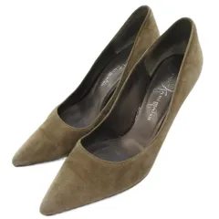 銀座かねまつ GINZA Kanematsu パンプス ヒール スエード 23cm 茶 ブラウン /BS ■YHS4