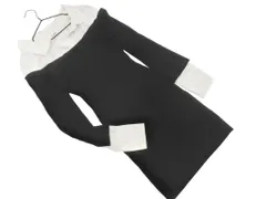 snidel スナイデル フェイクレイヤード Iライン ワンピース 黒 ◇■ レディース