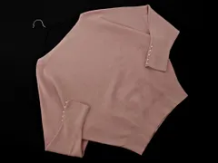 Rope Picnic ロペピクニック パール ボートネック ドルマン ニット セーター size38/ピンク ◇■ レディース