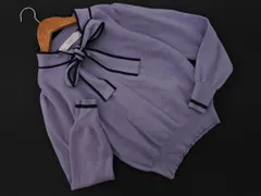 tocco closet トッコクローゼット ボウタイ ニット セーター sizeM/ラベンダー ◇■ レディース