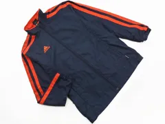 adidas アディダス 裏起毛 ウインドブレーカー ジャケット sizeM/紺 ◇■ メンズ