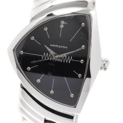 希少品！ HAMILTON ベンチュラ 6337 社外 蛇腹 シルバー ブラック 