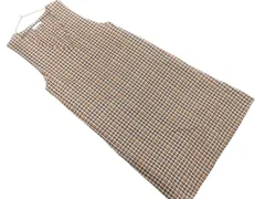 SM2 サマンサモスモス チェック ジャンパー スカート sizeF/茶 ◇■ レディース