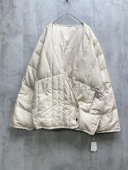 新品訳あり■willfully ウィルフリー カシュクール ダウンジャケット オーバーサイズ sizeF/ベージュ ◆■◎レディース
