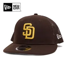 ニューエラ【ＮＥＷ ＥＲＡ】60587399 Low Profile 9FIFTY TRUCKER MESH CAP サンディエゴ・パドレス キャップ 帽子 メッシュ トラッカー CAP アウトドア ユニセックス 人気 ブラウン USモデル