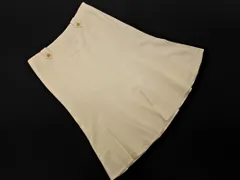 BURBERRY バーバリー ウール混 膝丈 スカート size44/オフホワイト ◇■ レディース