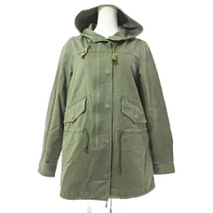 スローブ イエナ SLOBE IENA  モッズコート ミリタリー ジャケット フーディ ジップアップ カーキ 0915 ■YHS1