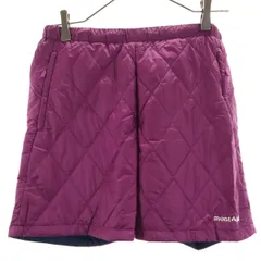 mont-bell モンベル リバーシブル サーマラップ ショートパンツ M パープル アウトドア レディース 古着