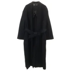 ZARA ザラ ウールブレンド ロングコート XS ブラック レディース 古着