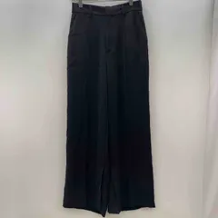 GU ジーユー レディース カジュアルパンツ　スラックスパンツ　スリット入り　ブラック　L