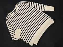 green label relaxing グリーンレーベルリラクシング ユナイテッドアローズ ウール混 ボーダー ニット セーター size38/白ｘ紺 ◇■ レディース