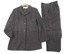 23区 ウール混 セットアップ ジャケット パンツ スーツ size上40 下38/チャコール ◇■ レディース