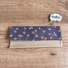 No.8 エジソンの箸も入る！カトラリーケース　お箸入れ  ＊チェリー　さくらんぼ