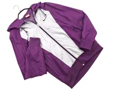 NIKE ナイキ ナイロン100% ロゴ刺 ナイロン ジャケット sizeS/紫ｘシルバー ◇■ メンズ