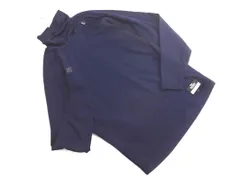 DESCENTE デサント ハイネック トレーニングウェア カットソー sizeL/紺 ◇■ メンズ