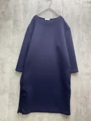 ビューティ&ユース ダンボールニットサイドレースアップワンピース ネイビー ◆■レディース