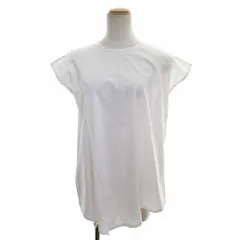 ドゥクラッセ DoCLASSE タグ付 近年モデル プルオーバー ブラウス シャツ フレンチスリーブ 半袖 M 白 1121