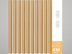 Rabieru 配線モール 木目 4メートル 床用 コード保護カバー アーチ形 黄色木目 未使用 両面テープ付 40X3X1.2cm 10本 LANケーブルモール