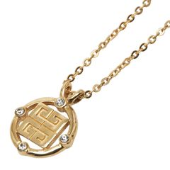 GIVENCHY ゴールド サークル ネックレス 4G ロゴ ストーン - メルカリ