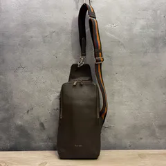 ✨Paul Smith ポールスミス レザー ボディバッグ ショルダーバッグ ブラウン 本革 メンズ✨ 516