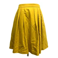 マッキントッシュフィロソフィー MACKINTOSH PHILOSOPHY 美品 スカート ひざ丈 ウール 黄 イエロー 34 約S-M